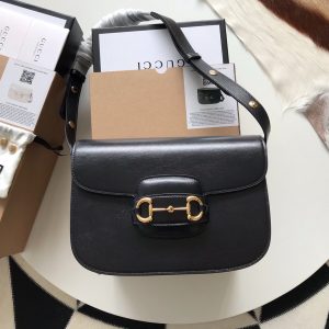 Túi xách khóa ngựa Gucci1995 màu đen - GC95023