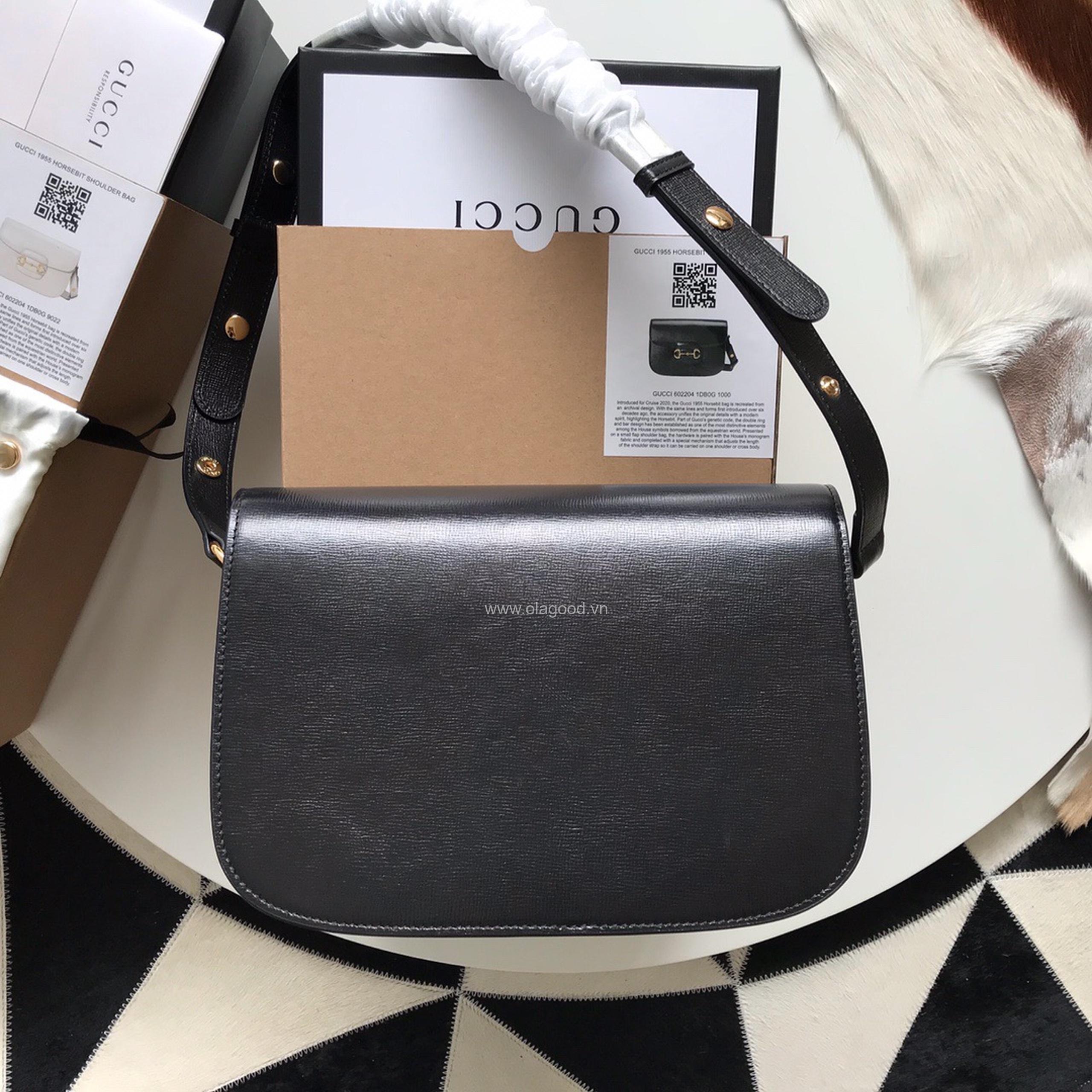 Túi xách khóa ngựa Gucci1995 màu đen - GC95023 - Hình ảnh 2