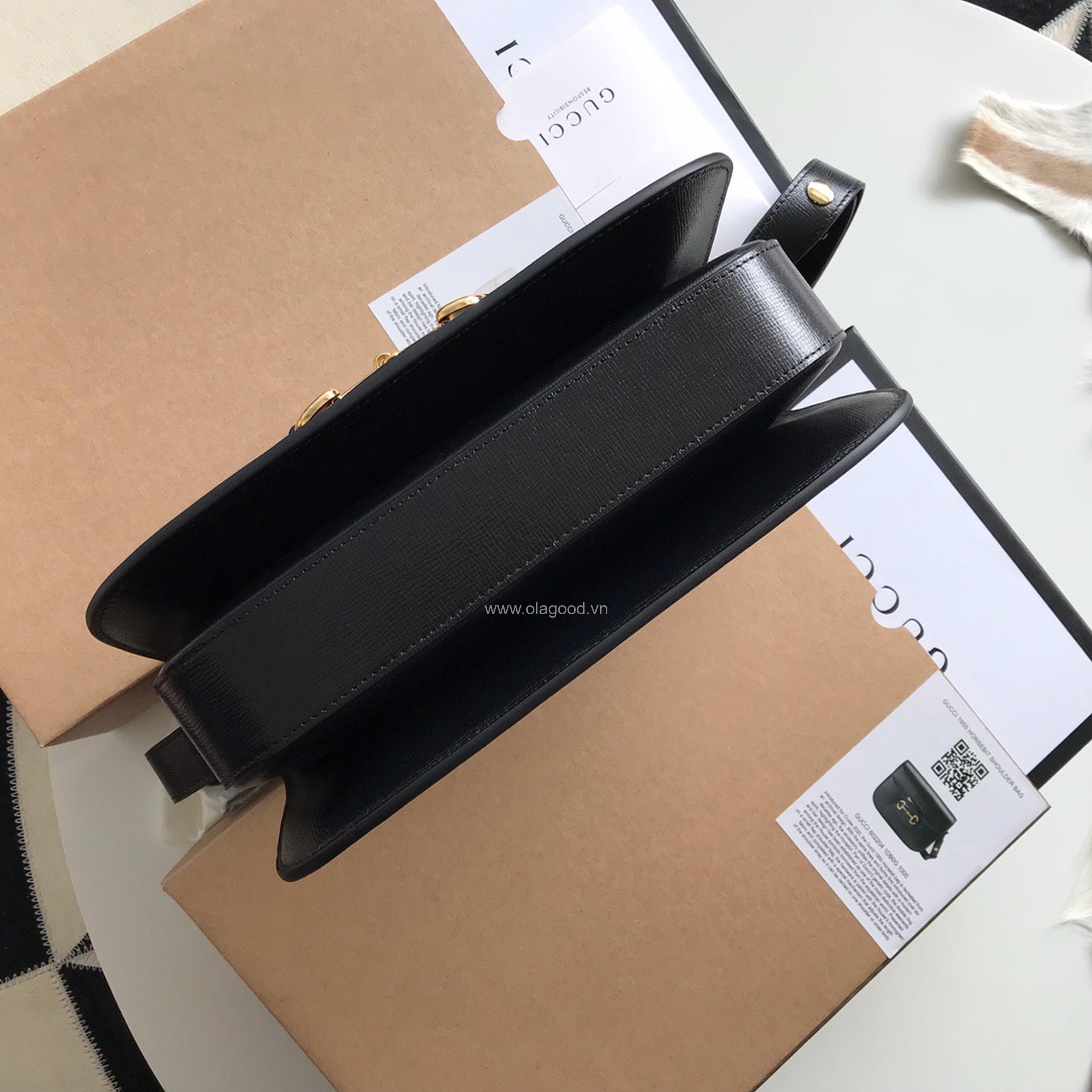 Túi xách khóa ngựa Gucci1995 màu đen - GC95023 - Hình ảnh 5