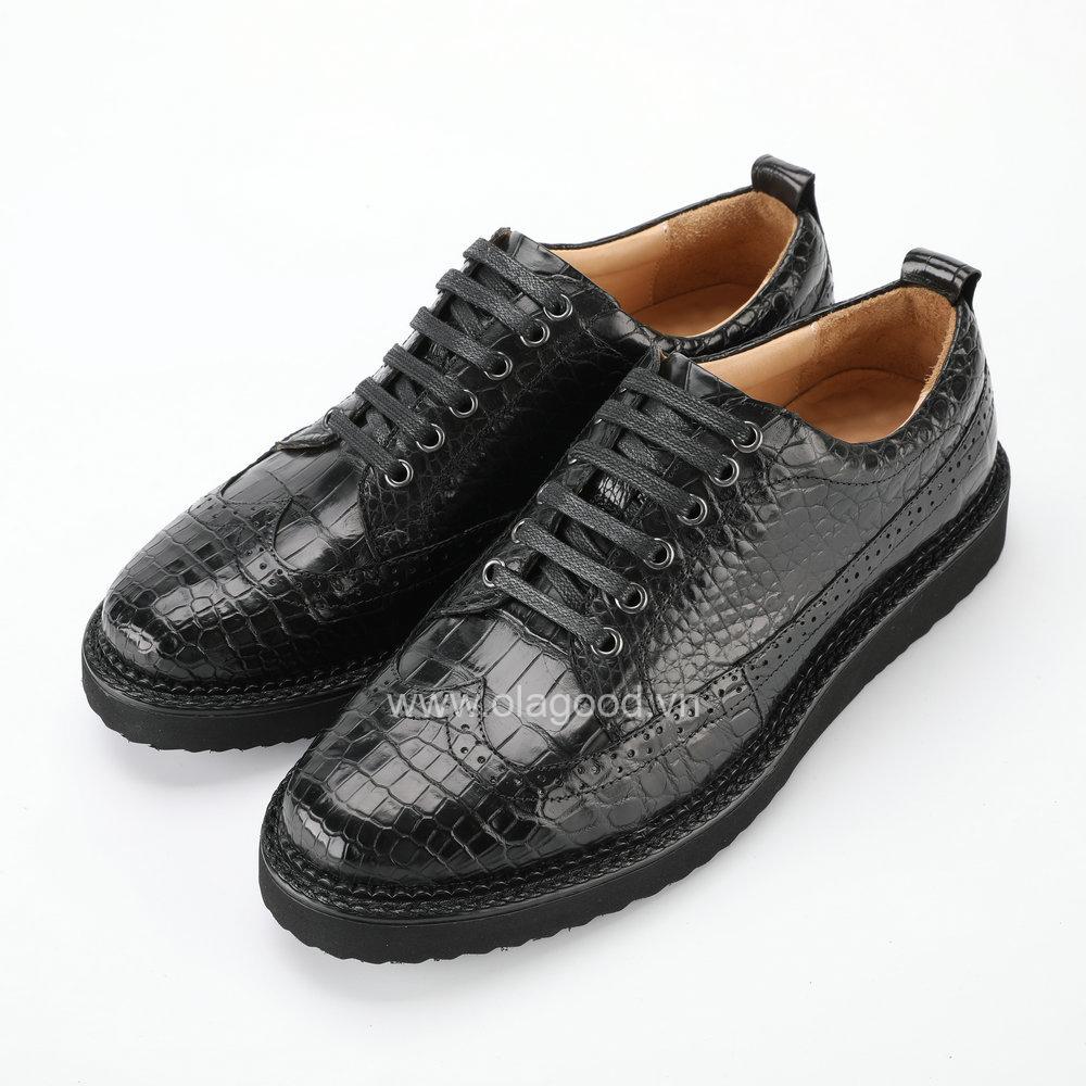 giày thể thao da cá sấu nam cao cấp chính hãng