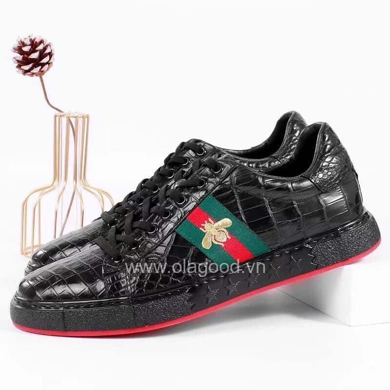 Giày nam thể thao snearker da cá sấu - GTT0118 - Hình ảnh 4