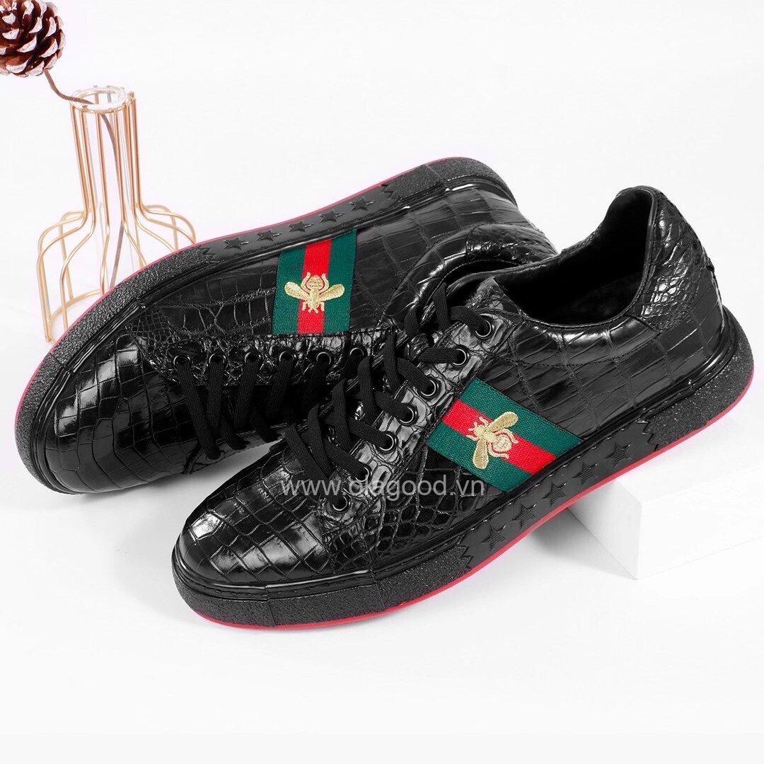 Giày nam thể thao snearker da cá sấu - GTT0118 - Hình ảnh 3