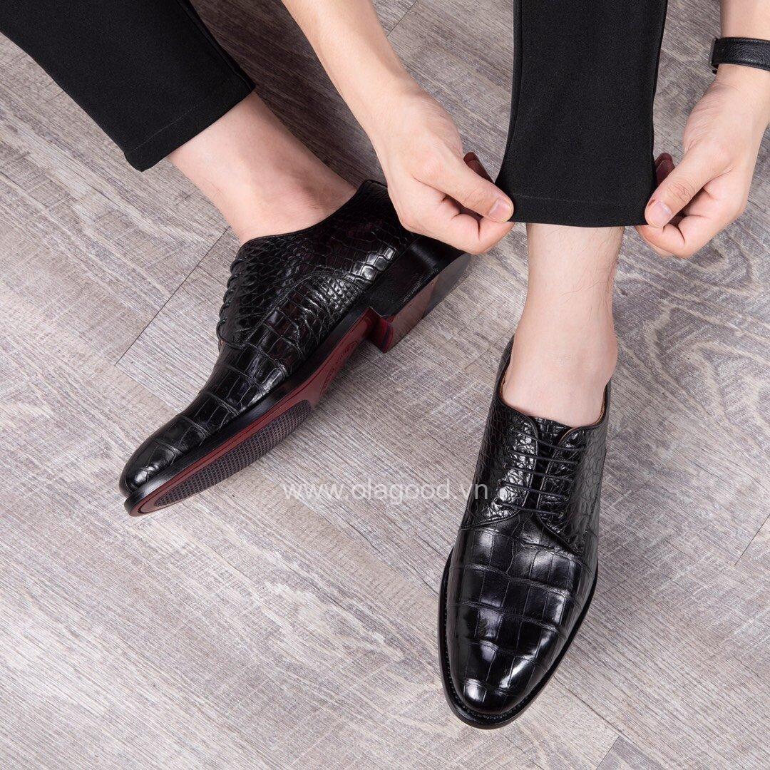 Giày tây da cá sấu cao cấp - GGY015S - Hình ảnh 8