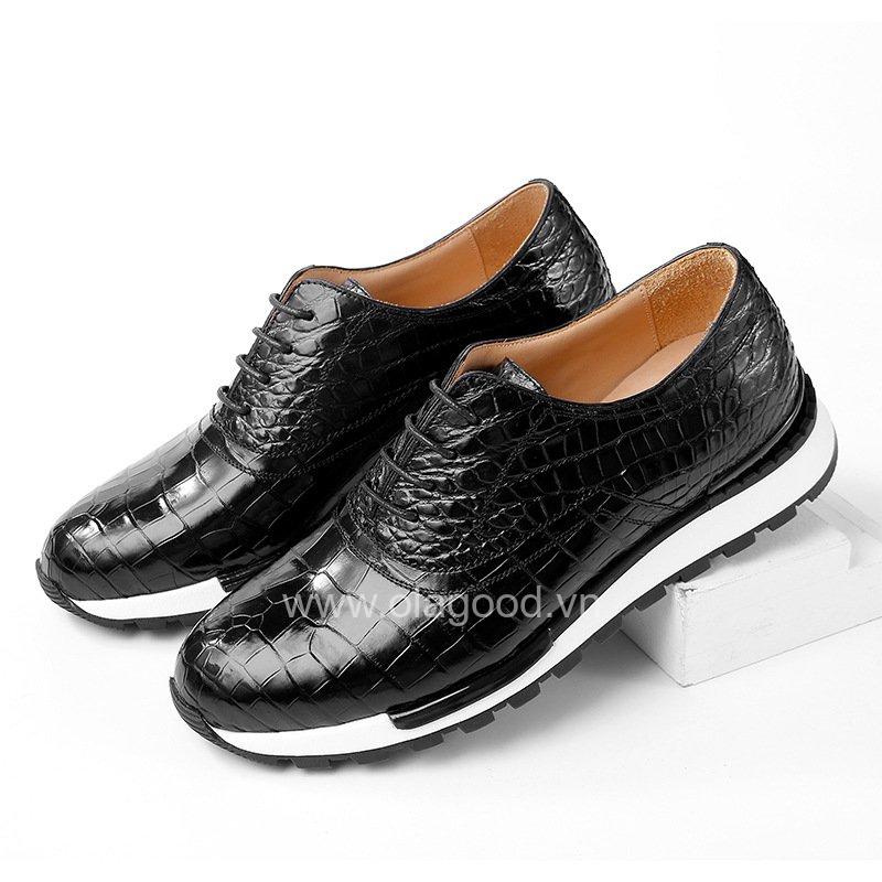 Giày thể thao snearker nam da cá sấu - GTT0116