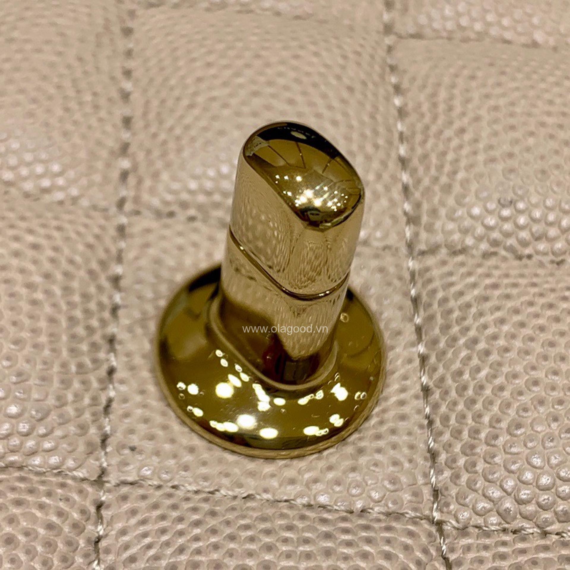 Túi Chanel classic 25 handbag da hạt màu kem - CCK022 - Hình ảnh 11