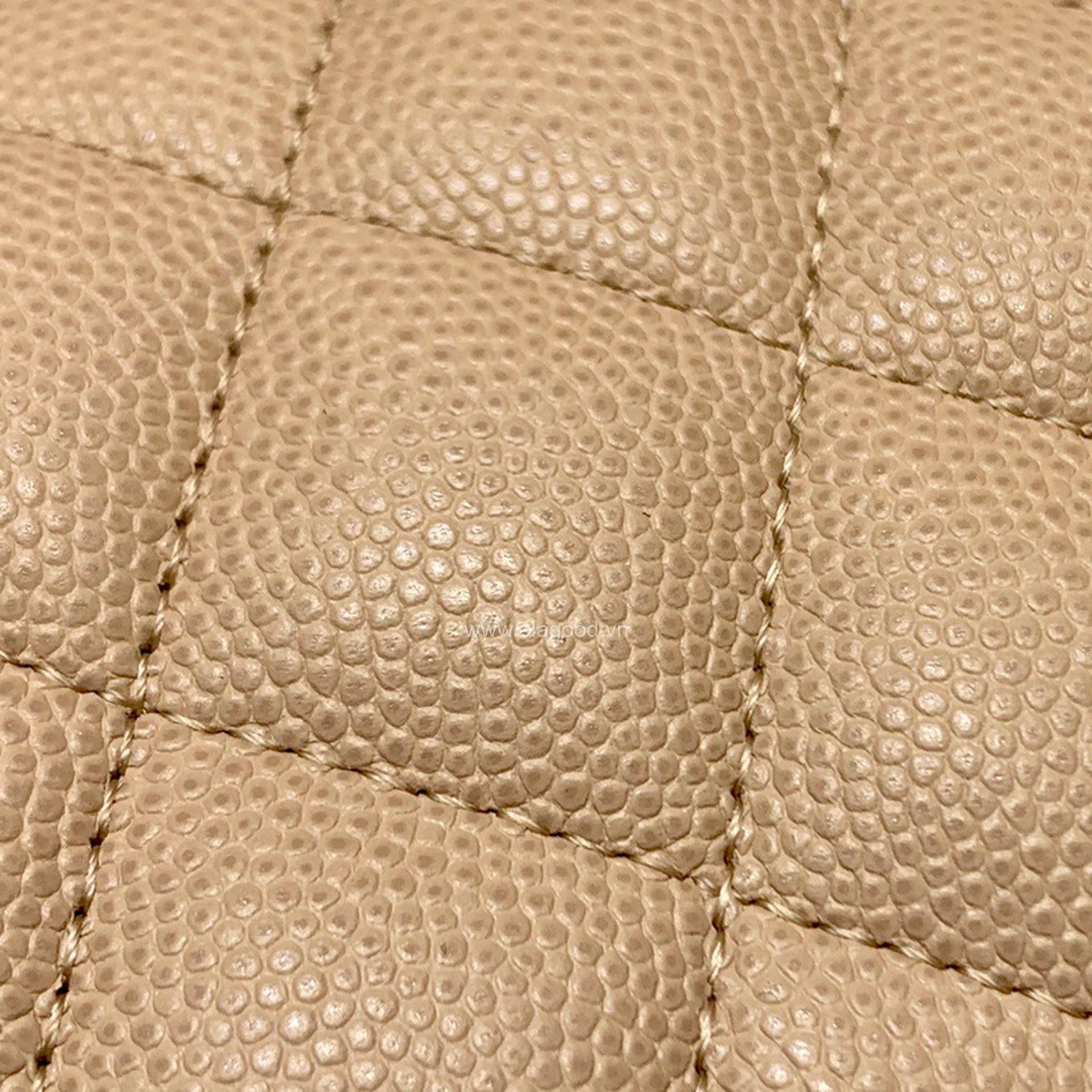 Túi Chanel classic 25 handbag da hạt màu kem - CCK022 - Hình ảnh 8