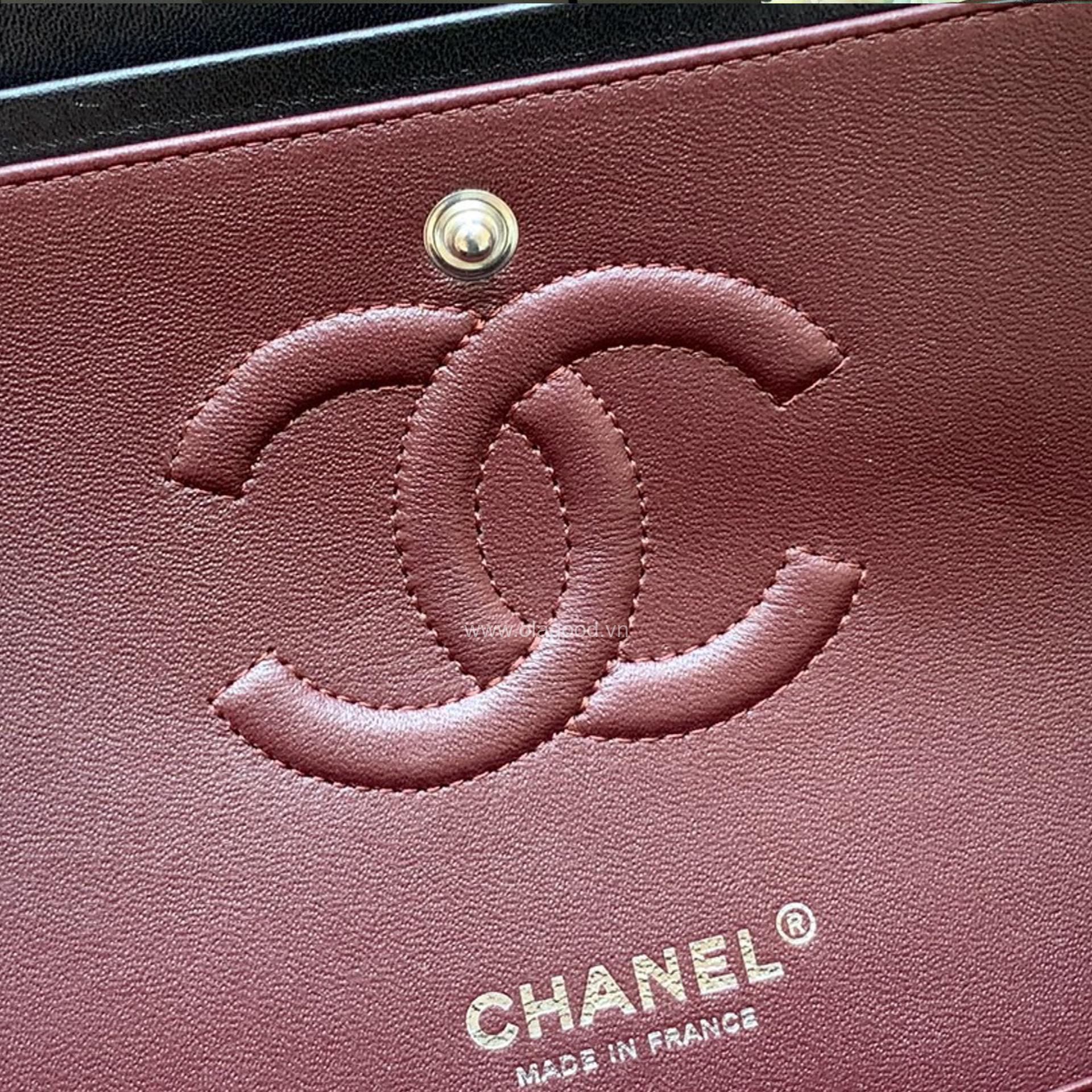 Túi Chanel classic 25 handbag da trơn màu đen - CCD024 - Hình ảnh 16