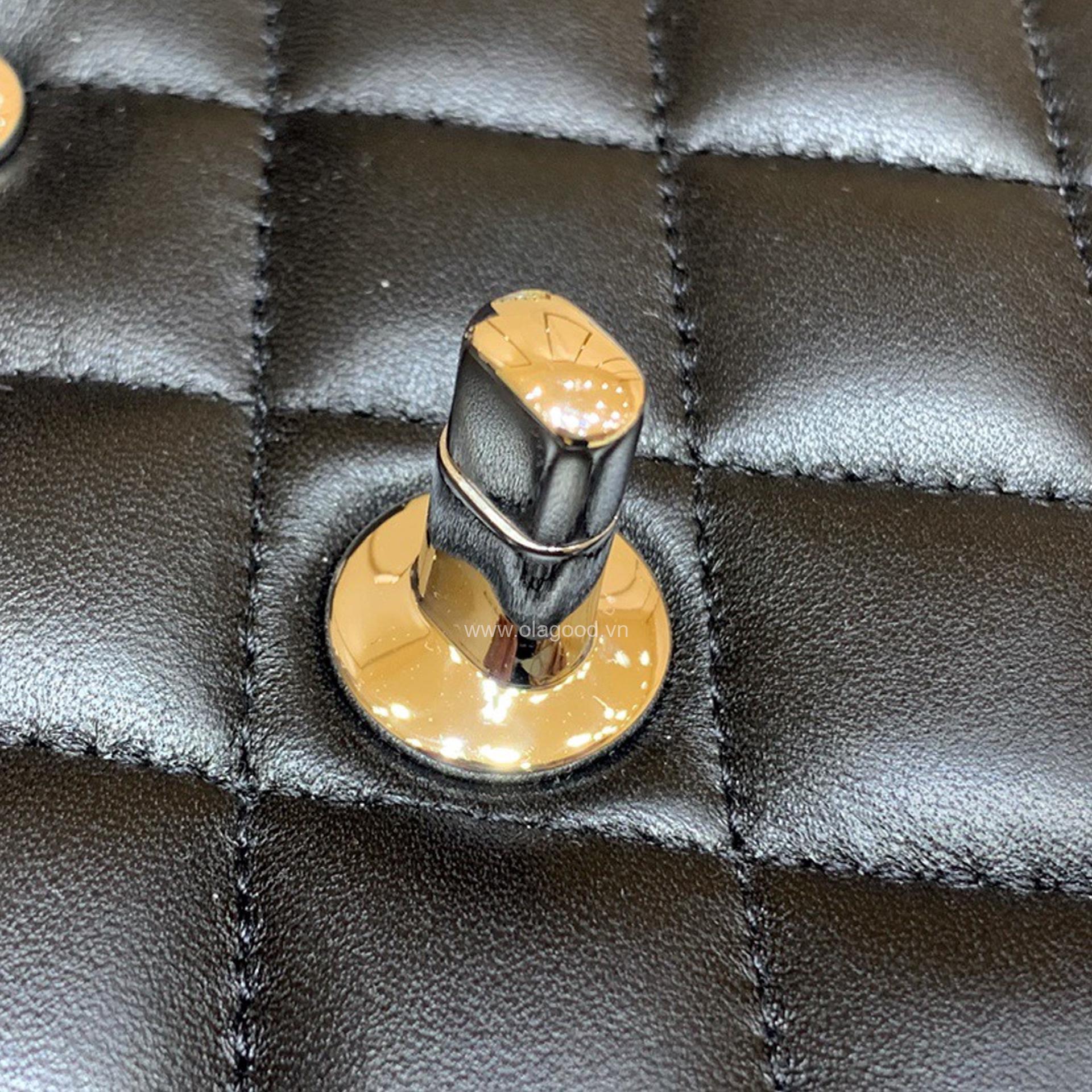 Túi Chanel classic 25 handbag da trơn màu đen - CCD024 - Hình ảnh 15