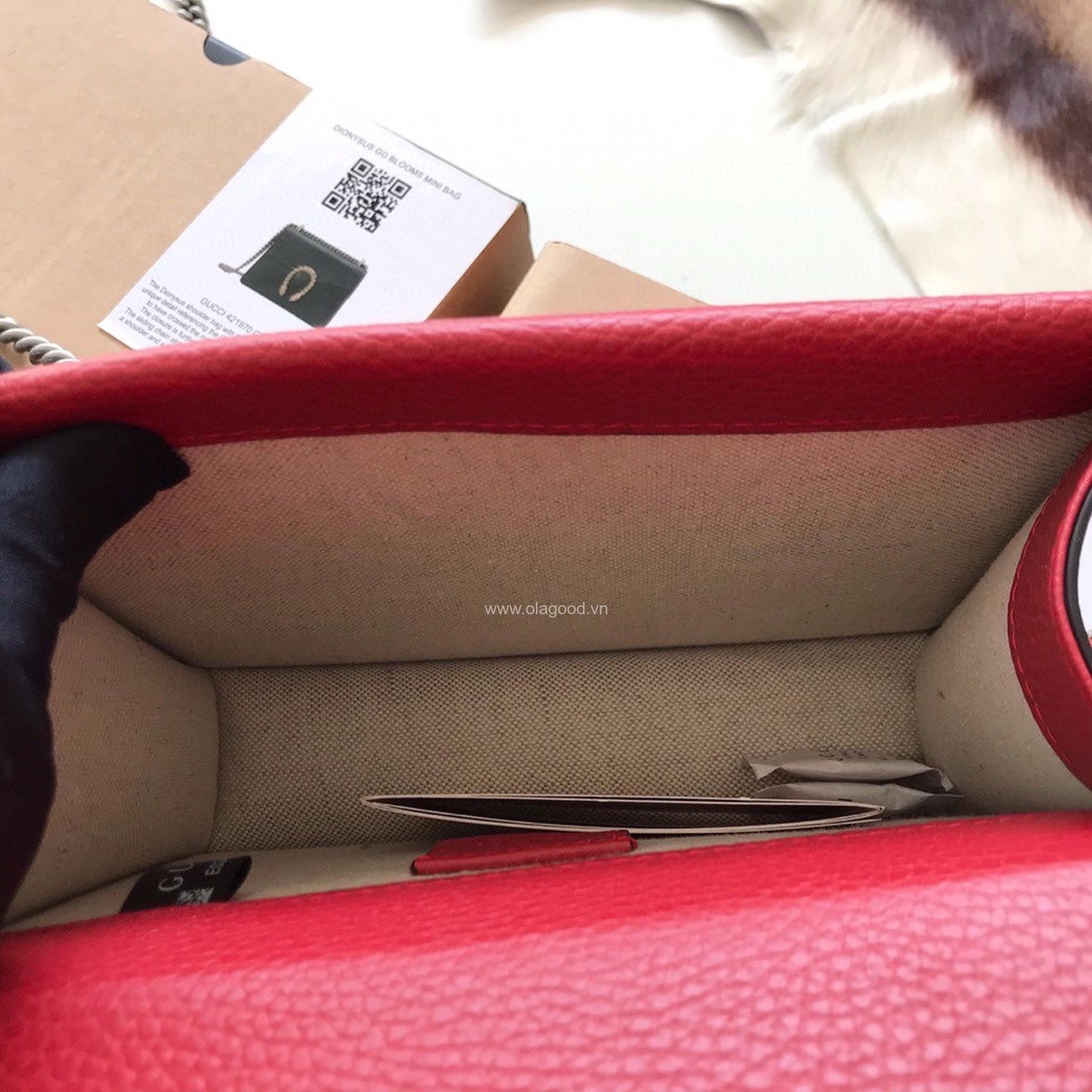 Túi xách gucci dionysus màu đỏ - GCDD027 - Hình ảnh 9