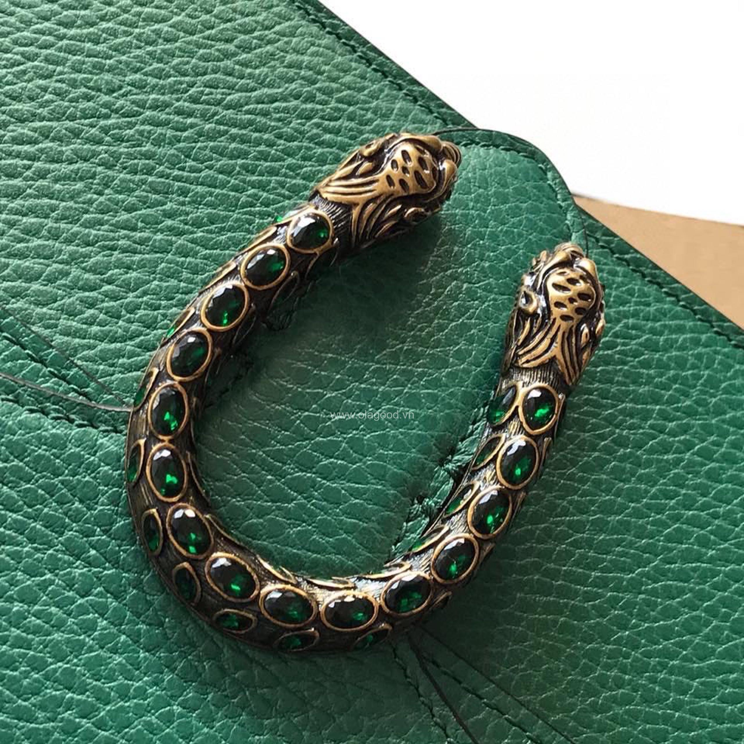 Túi xách gucci dionysus màu xanh rêu - GCDX0210 - Hình ảnh 5
