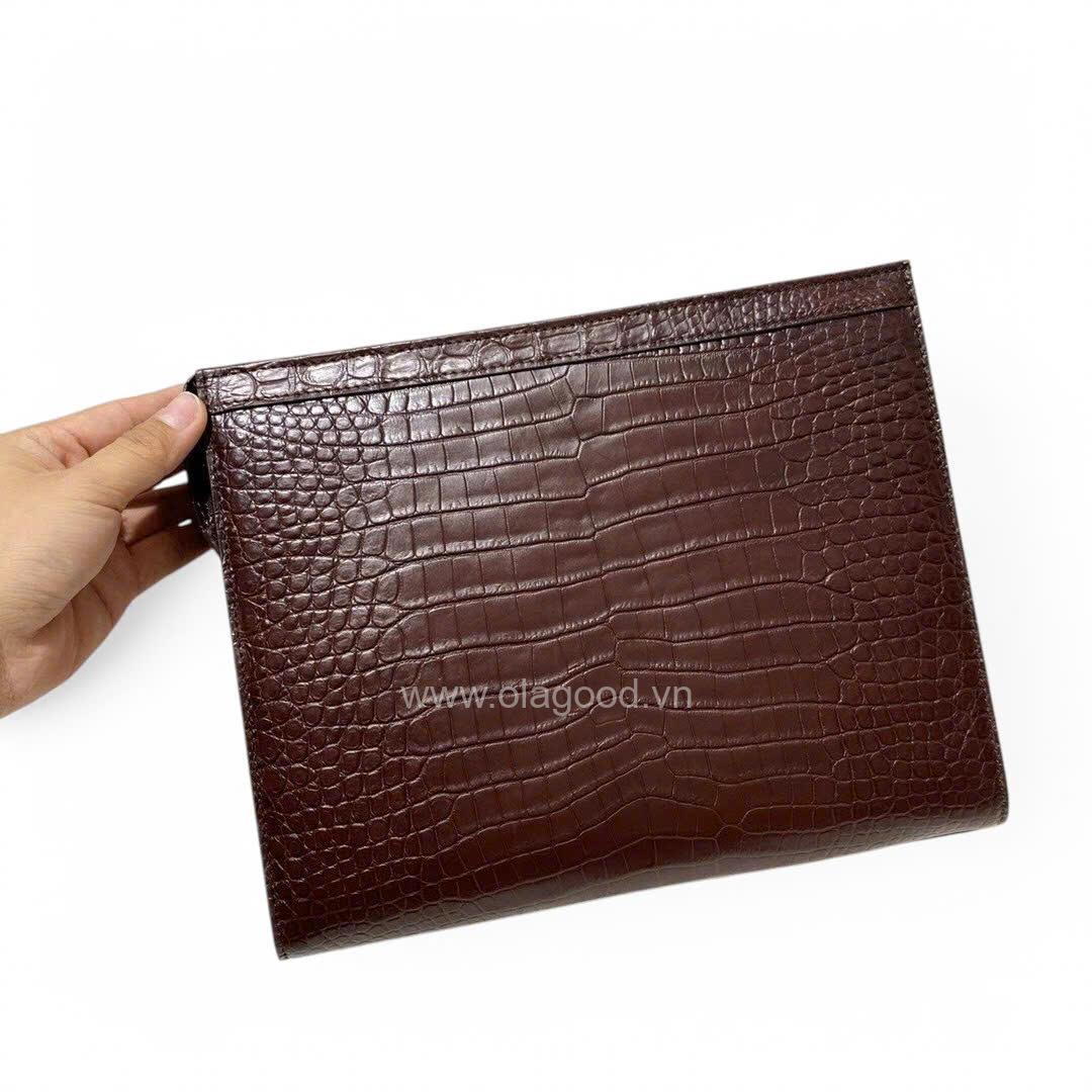 Clutch nam da cá sấu cầm tay - CL011S - Hình ảnh 4