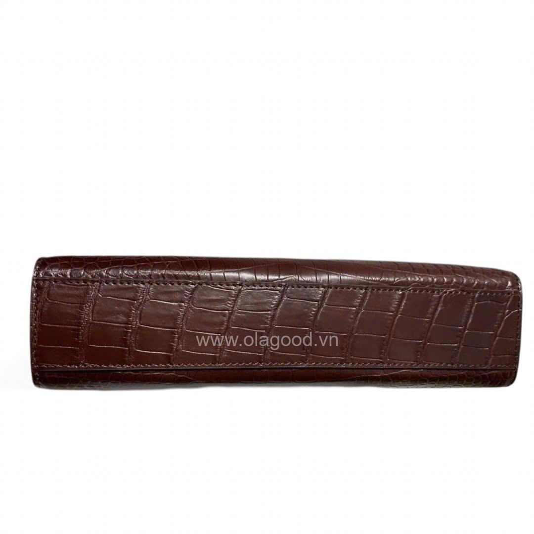Clutch nam da cá sấu cầm tay - CL011S - Hình ảnh 6