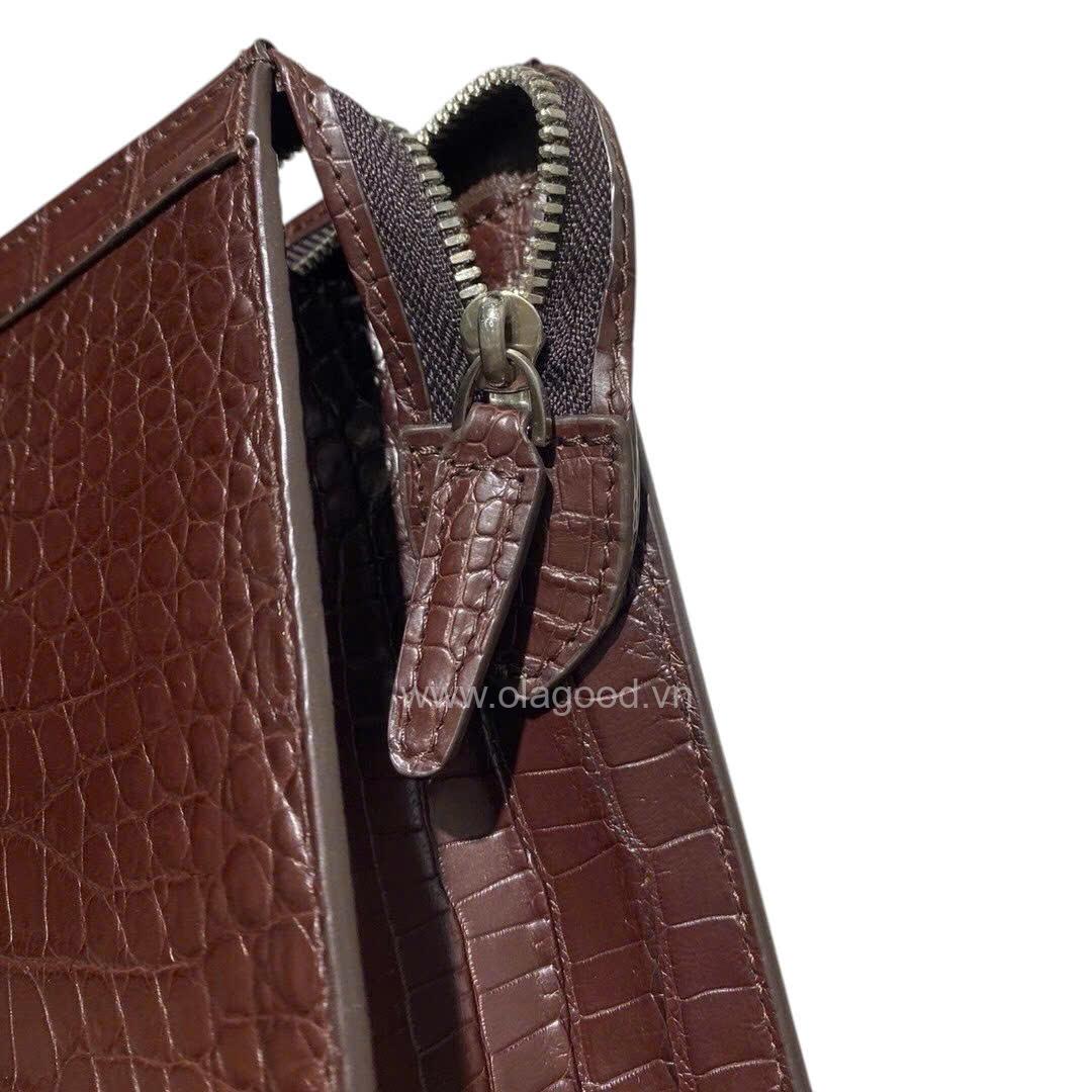 Clutch nam da cá sấu cầm tay - CL011S - Hình ảnh 7