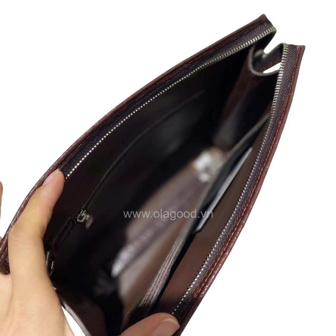 Clutch nam da cá sấu cầm tay - CL011S - Hình ảnh 8