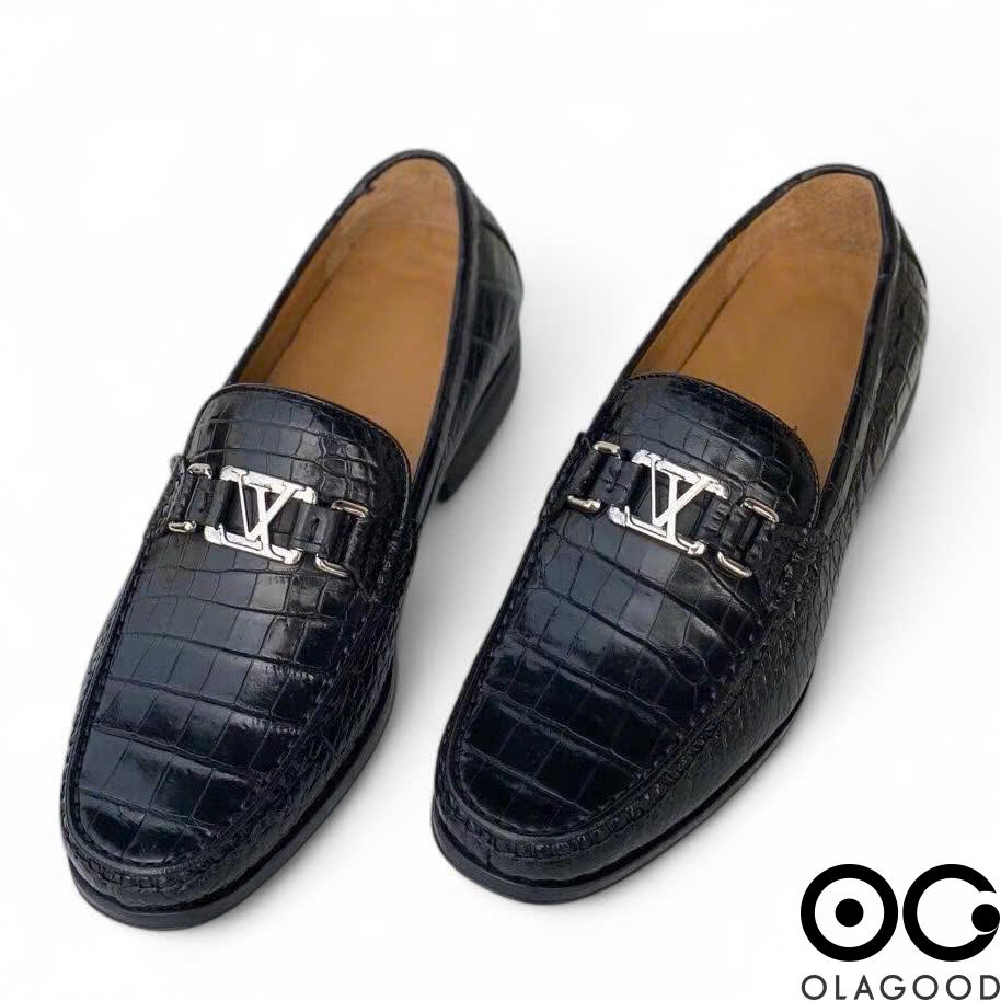 Giày lười nam da cá sấu - GLK019