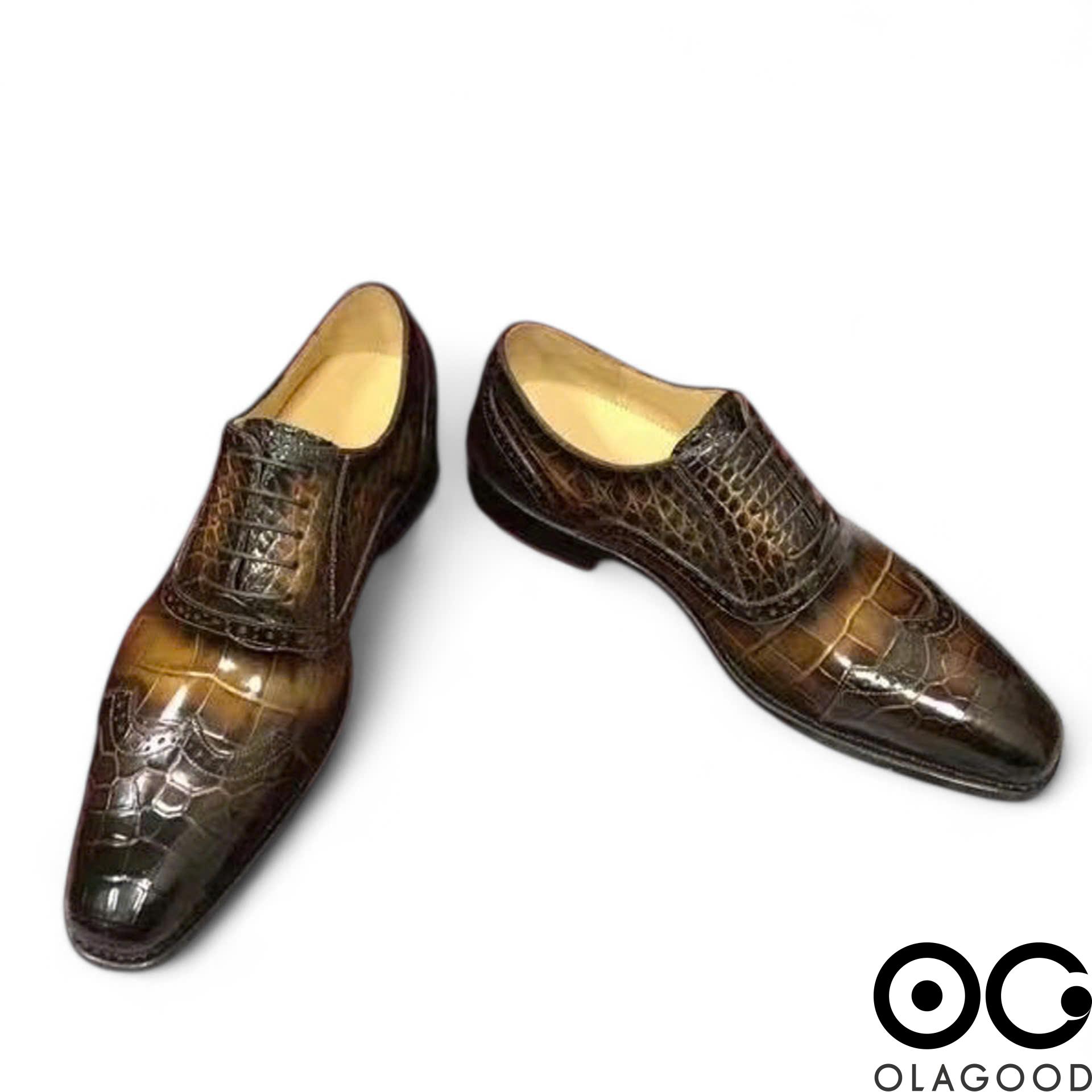 Giày nam handmade da cá sấu - GGY0121S - Hình ảnh 5