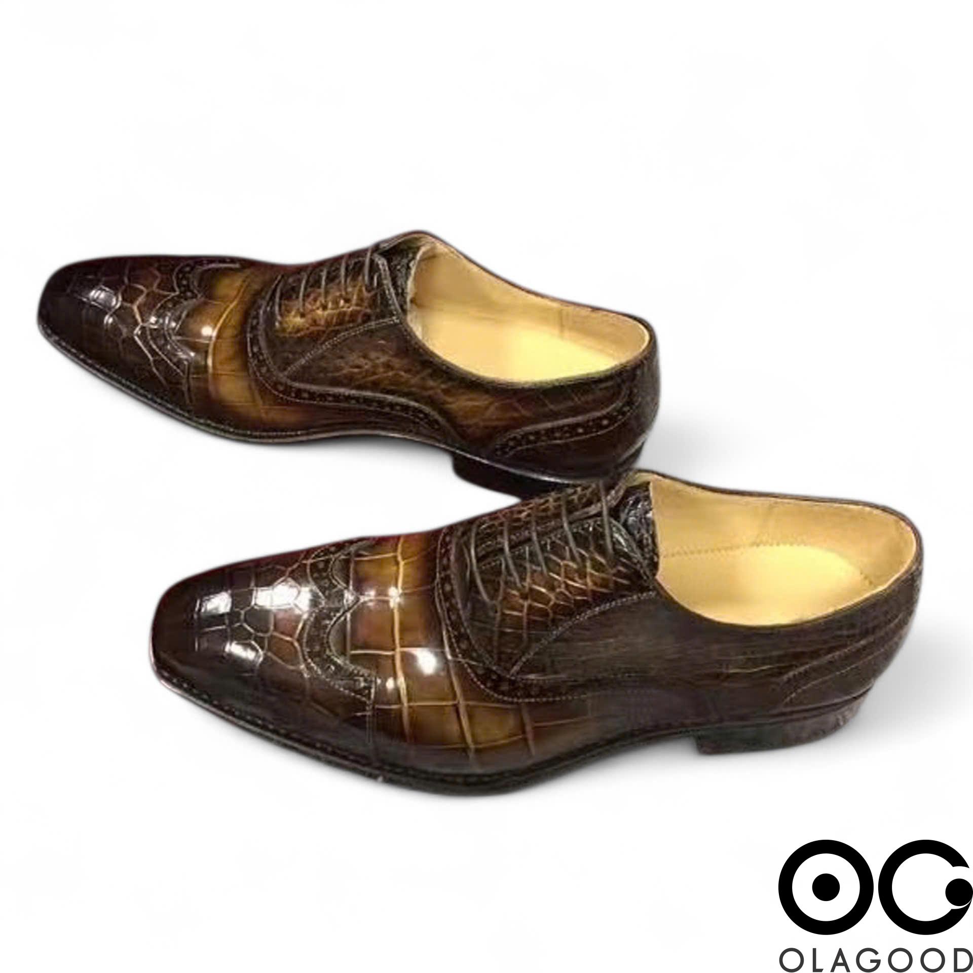 Giày nam handmade da cá sấu - GGY0121S - Hình ảnh 6