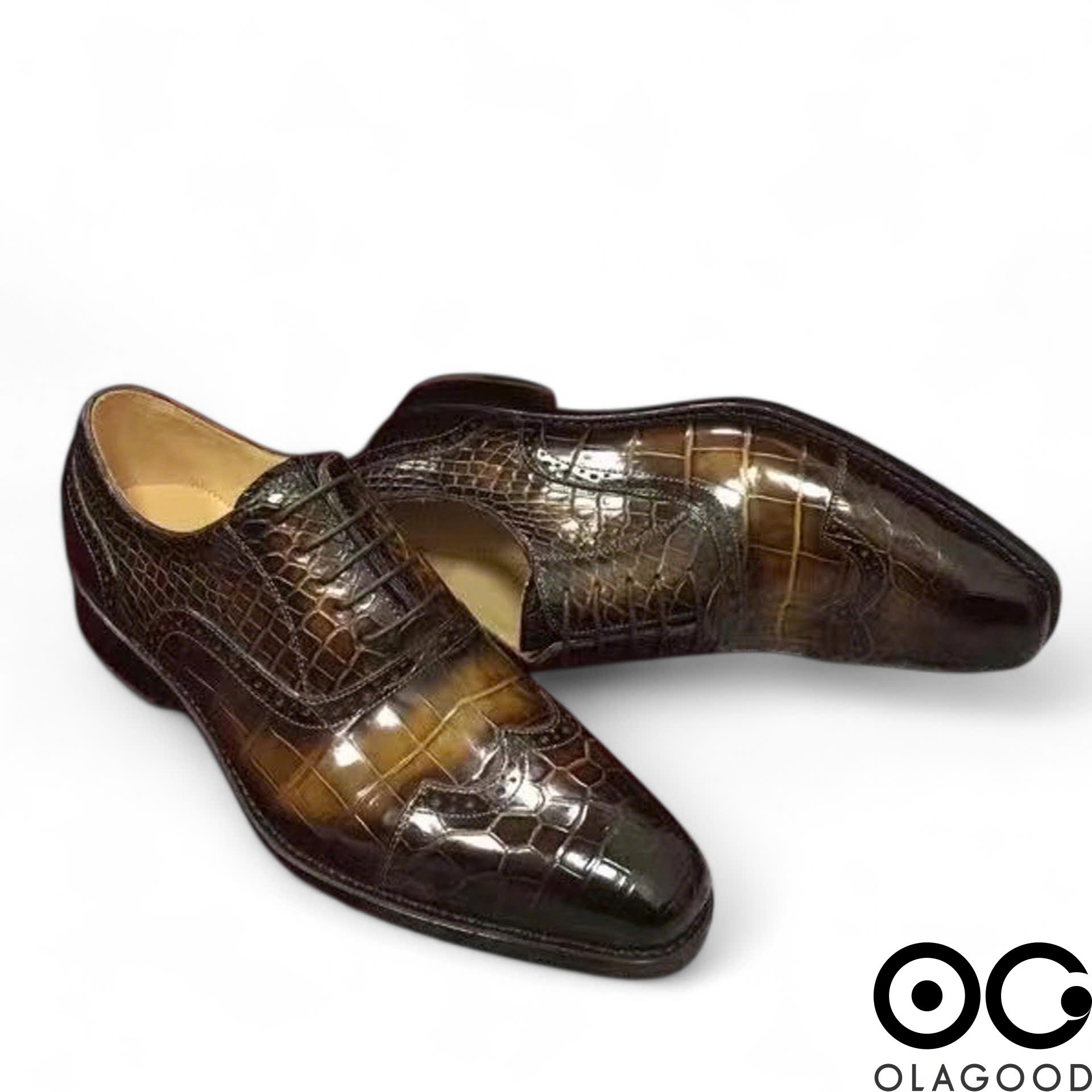 Giày nam handmade da cá sấu - GGY0121S - Hình ảnh 7
