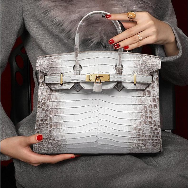 Túi xách nữ da cá sấu Himalaya thủ công - Da cá sấu sông Nile - TXH0241S - Hình ảnh 12