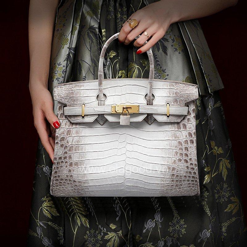 Túi xách nữ da cá sấu Himalaya thủ công - Da cá sấu sông Nile - TXH0241S - Hình ảnh 14