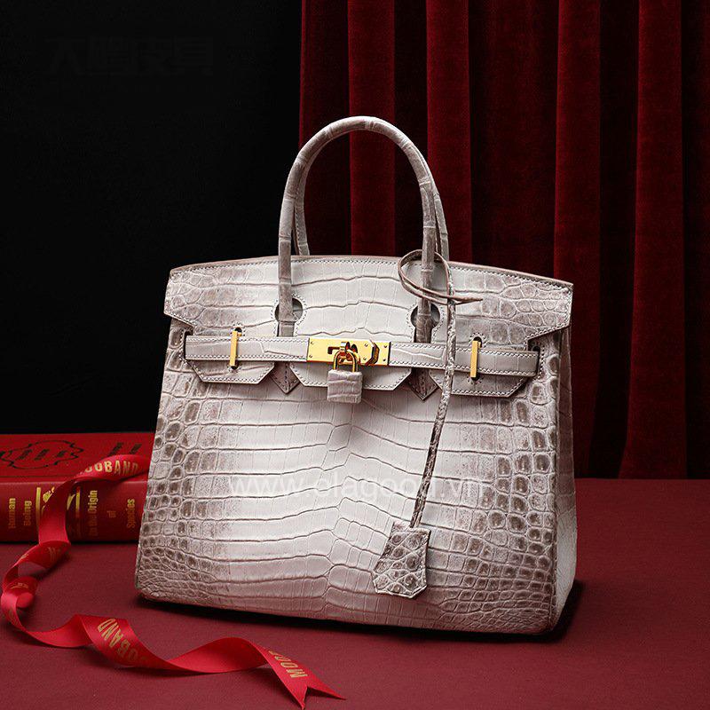 Túi xách nữ da cá sấu Himalaya thủ công - Da cá sấu sông Nile - TXH0241S - Hình ảnh 15