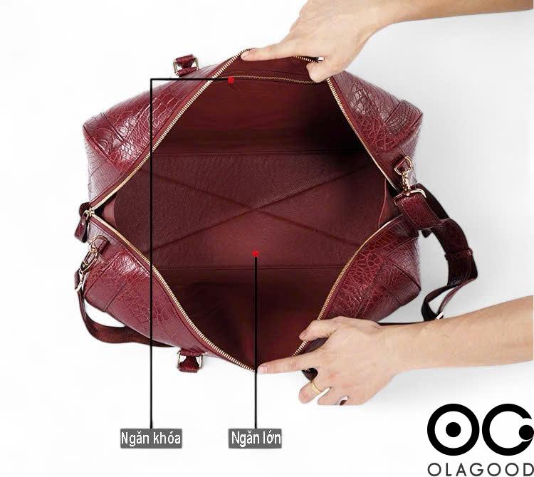 Túi du lịch da cá sấu cao cấp - TXT012 - Hình ảnh 10