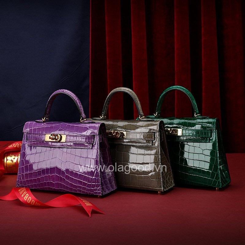 Túi xách nữ da cá sấu sông nile bán thủ công - TXK0239S - Hình ảnh 17