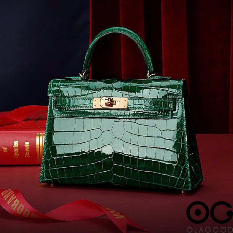 Túi xách nữ da cá sấu sông nile bán thủ công - TXK0239S - Hình ảnh 15