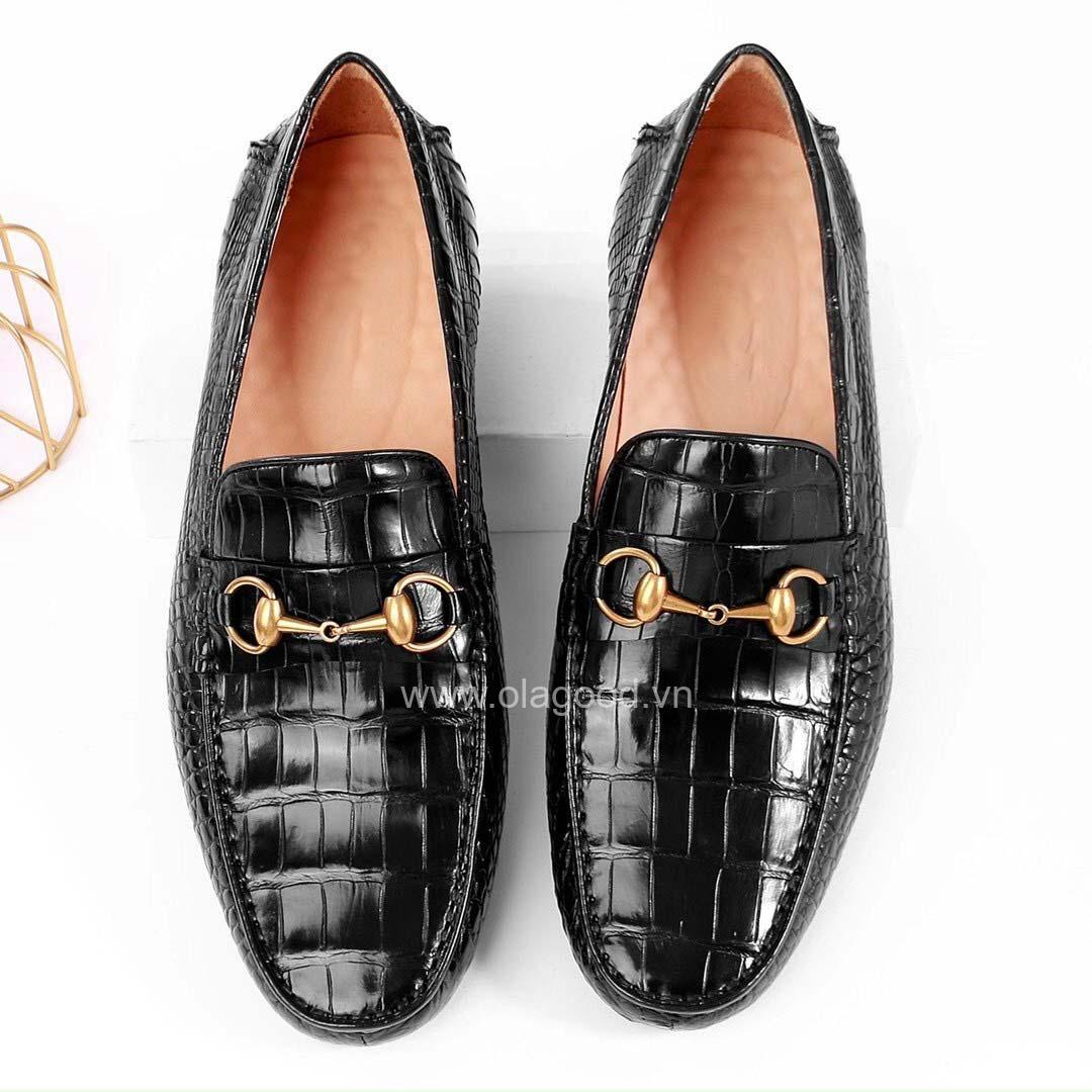 Giày lười nam da cá sấu - GLGC017S - Hình ảnh 5