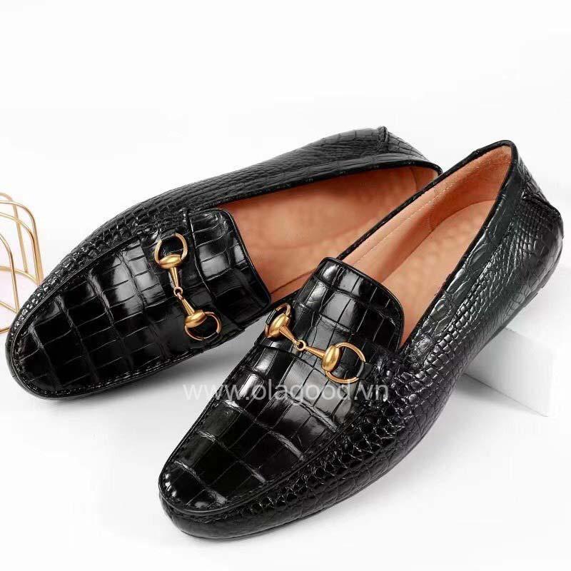 Giày lười nam da cá sấu - GLGC017S - Hình ảnh 3