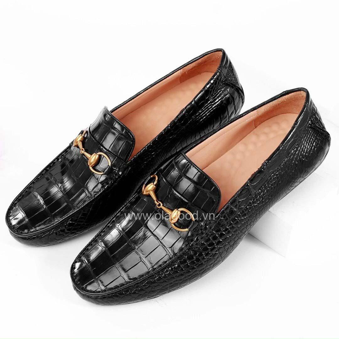 Giày lười nam da cá sấu - GLGC017S
