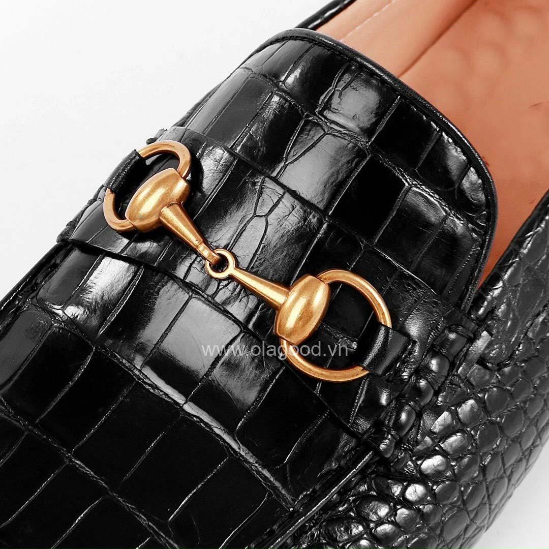 Giày lười nam da cá sấu - GLGC017S - Hình ảnh 8