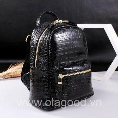 ba lô nữ da cá sấu thật chính hãng cao cấp