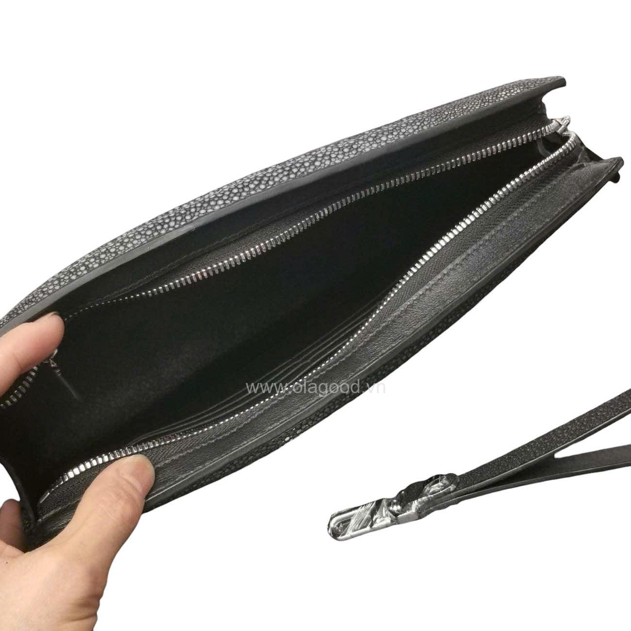 Clutch cầm tay da cá đuối - CL011D - Hình ảnh 10