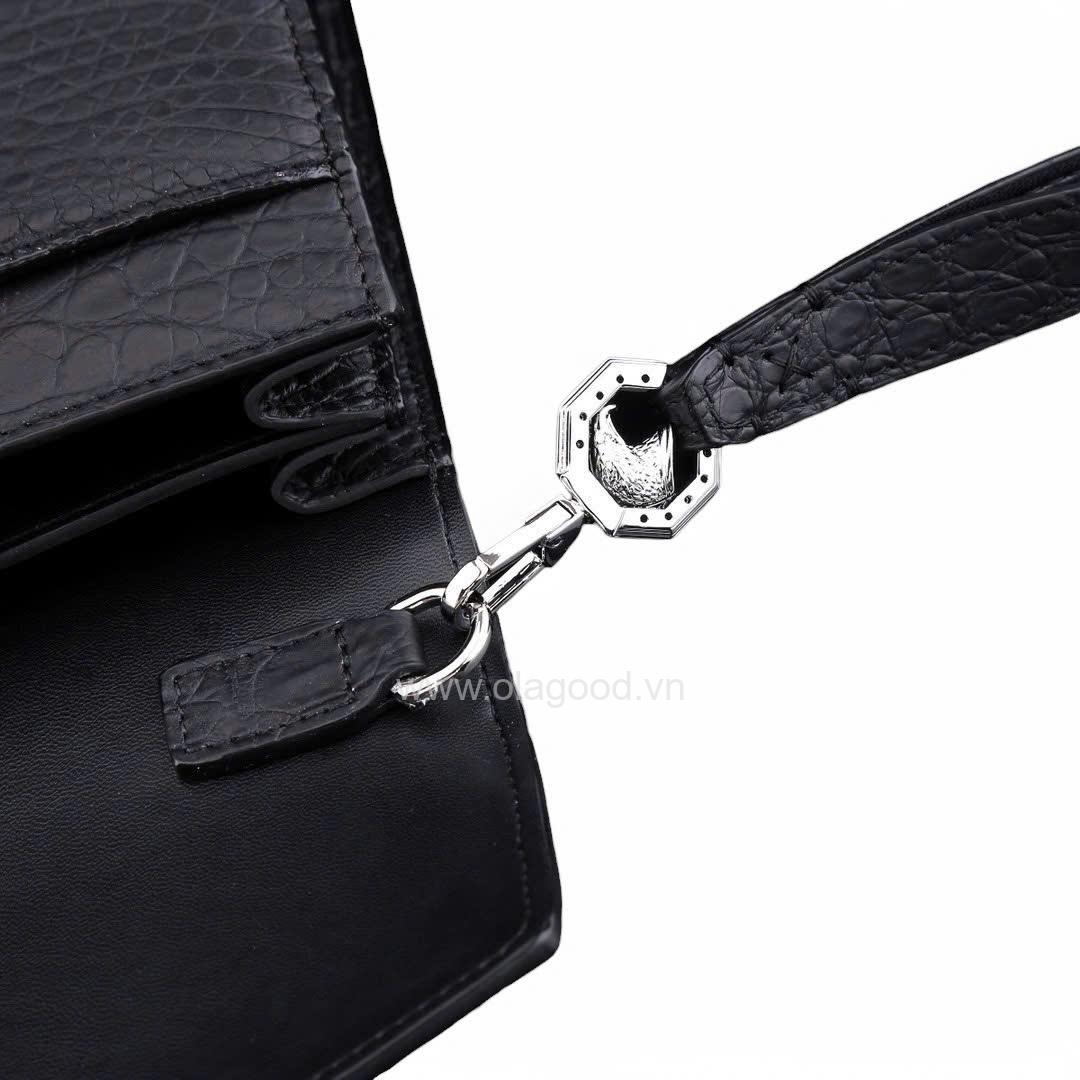 Clutch cầm tay nam da cá sấu Nile - CL013S - Hình ảnh 11