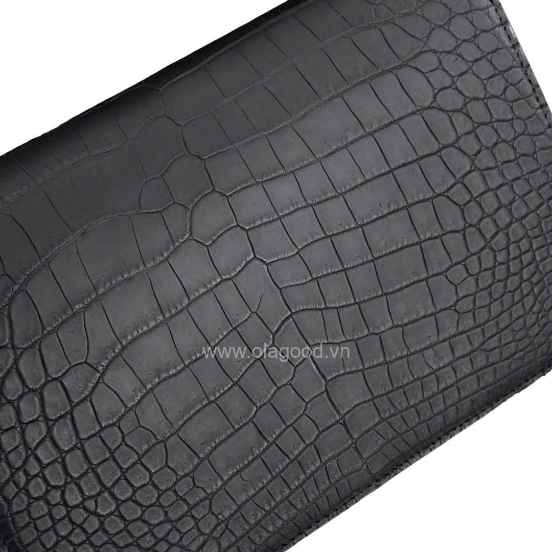 Clutch cầm tay nam da cá sấu Nile - CL013S - Hình ảnh 12