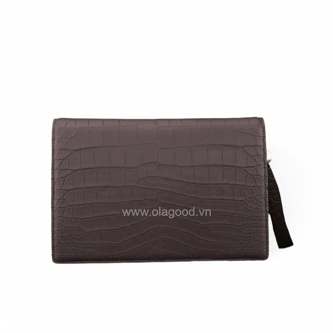 Clutch cầm tay nam da cá sấu Nile - CL013S - Hình ảnh 23
