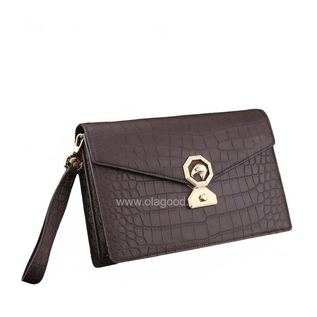 Clutch cầm tay nam da cá sấu Nile - CL013S - Hình ảnh 24
