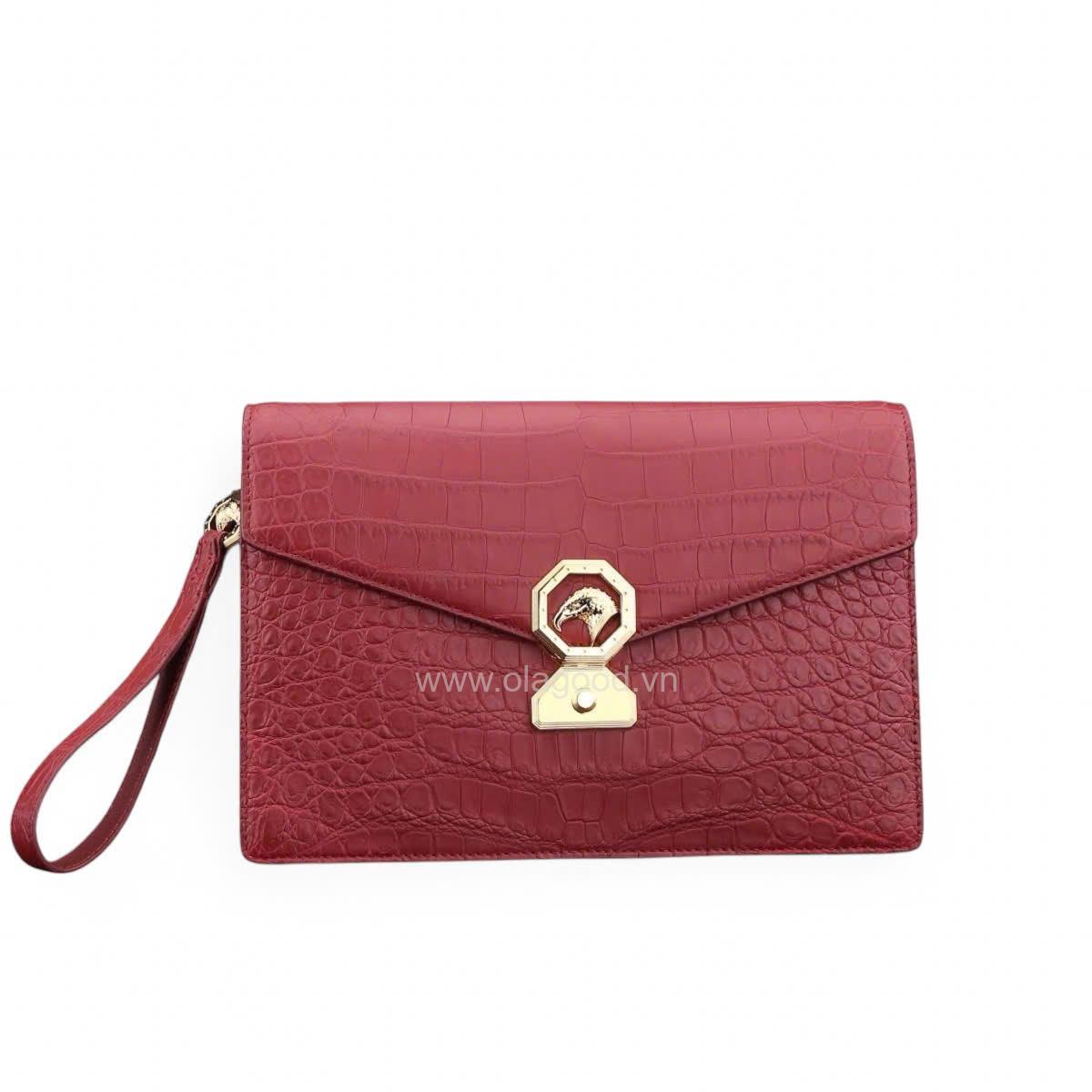 Clutch cầm tay nam da cá sấu Nile - CL013S - Hình ảnh 4