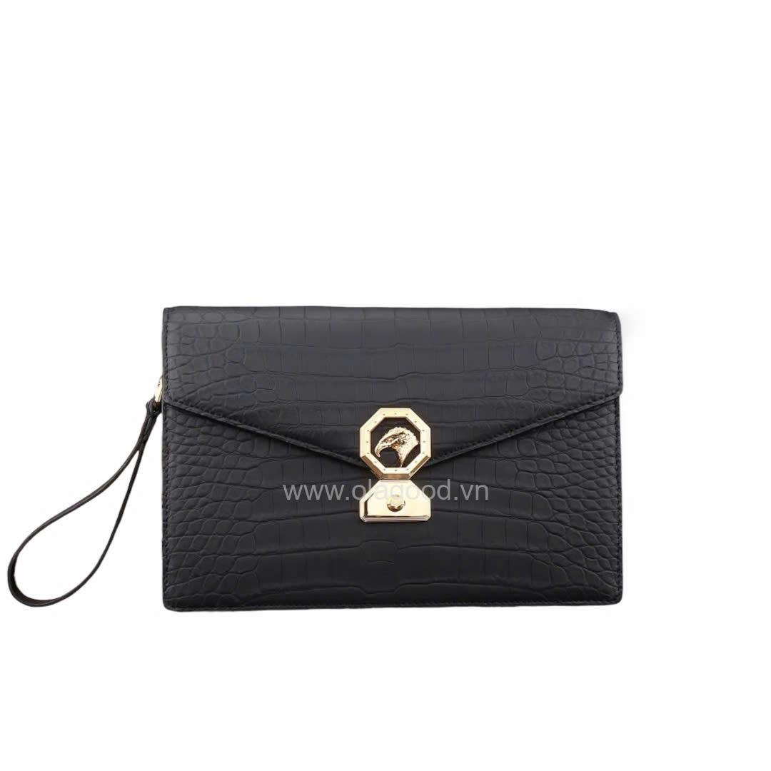 Clutch cầm tay nam da cá sấu Nile - CL013S - Hình ảnh 5