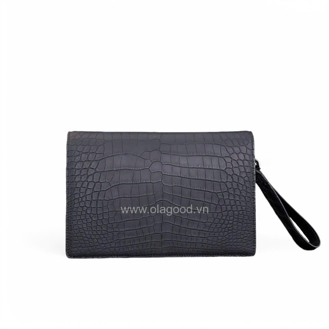 Clutch cầm tay nam da cá sấu Nile - CL013S - Hình ảnh 8