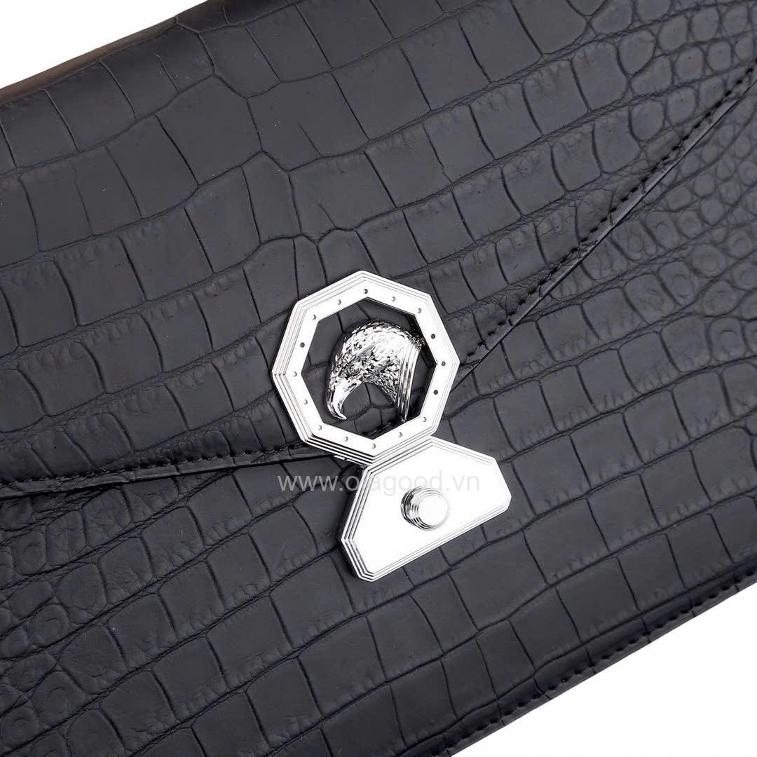 Clutch cầm tay nam da cá sấu Nile - CL013S - Hình ảnh 10