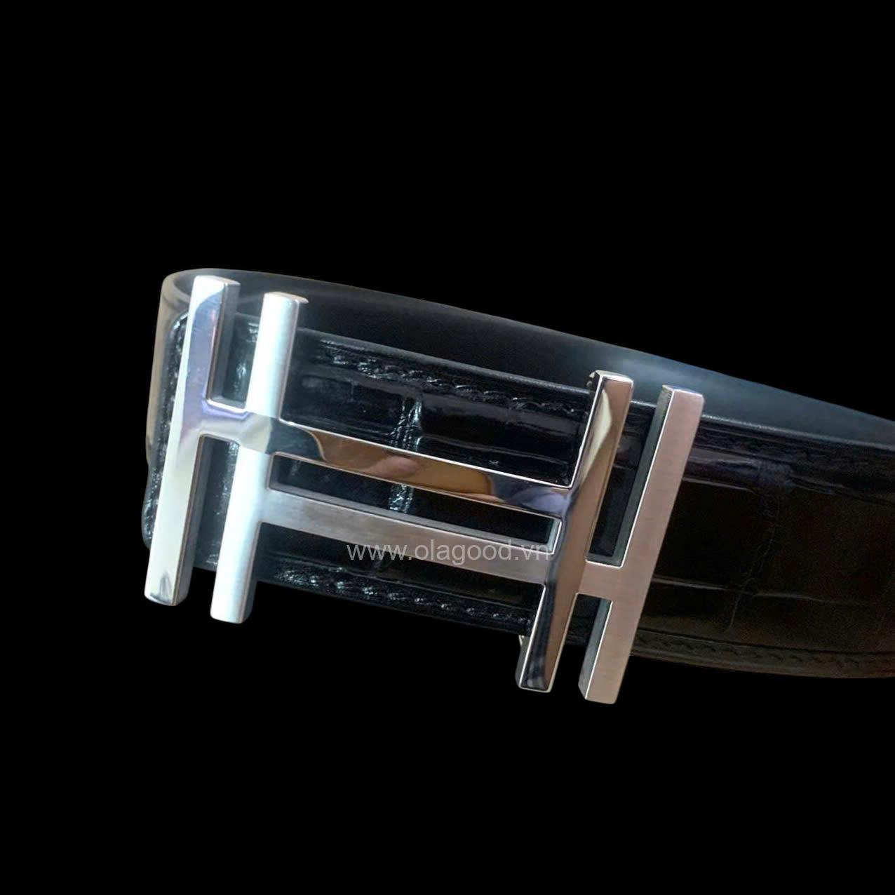 Dây nịt nam da cá sấu chính hãng - TLN0110S - Hình ảnh 3