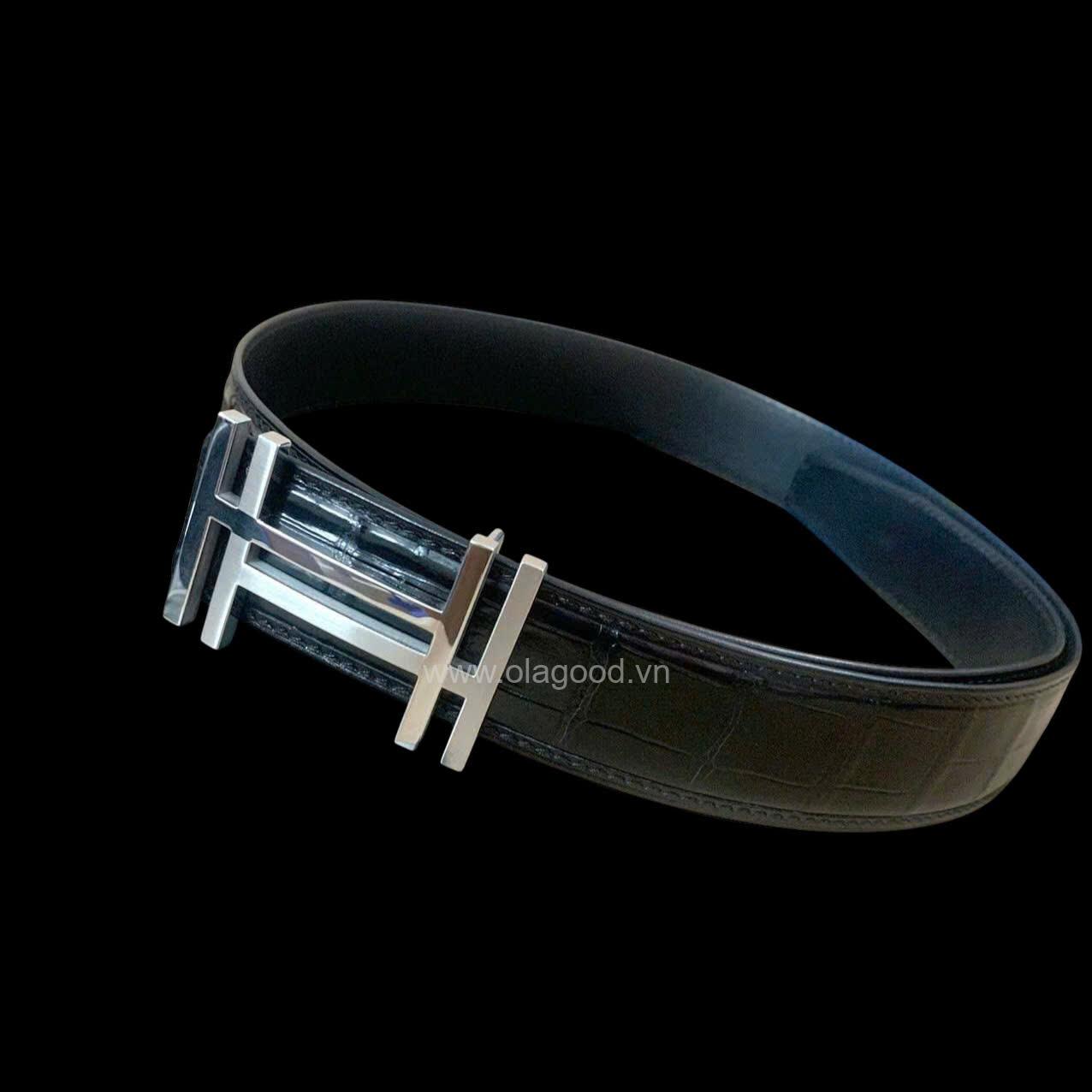 Dây nịt nam da cá sấu chính hãng - TLN0110S - Hình ảnh 6