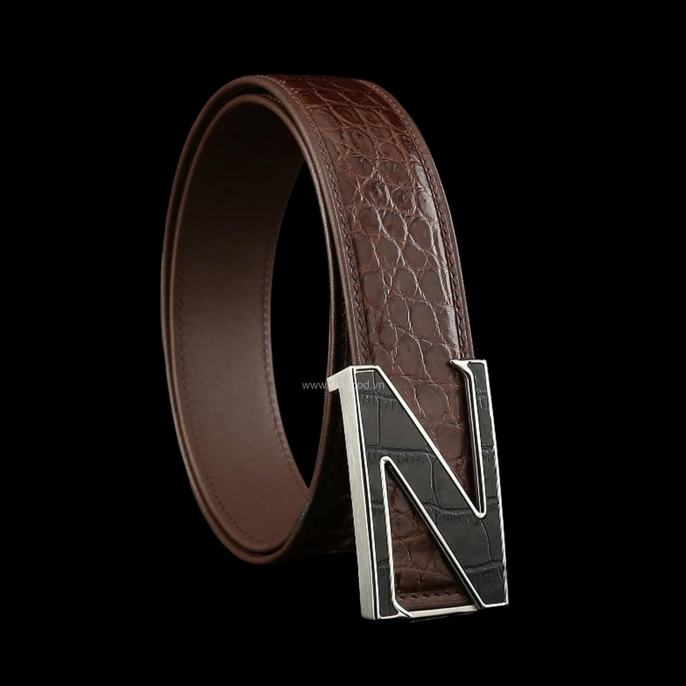 Thắt lưng nam da cá sấu - TLN0113S - Hình ảnh 12