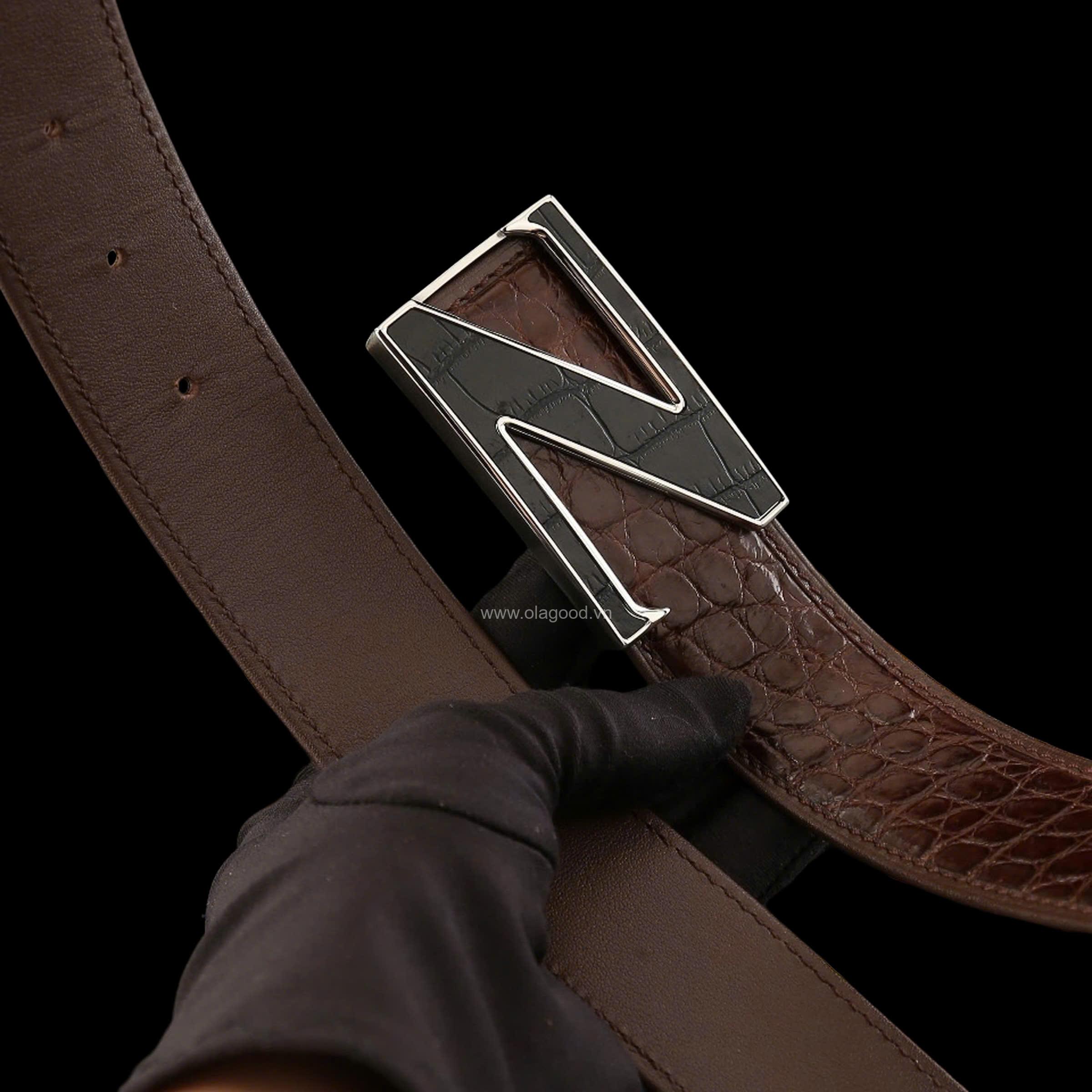 Thắt lưng nam da cá sấu - TLN0113S - Hình ảnh 14