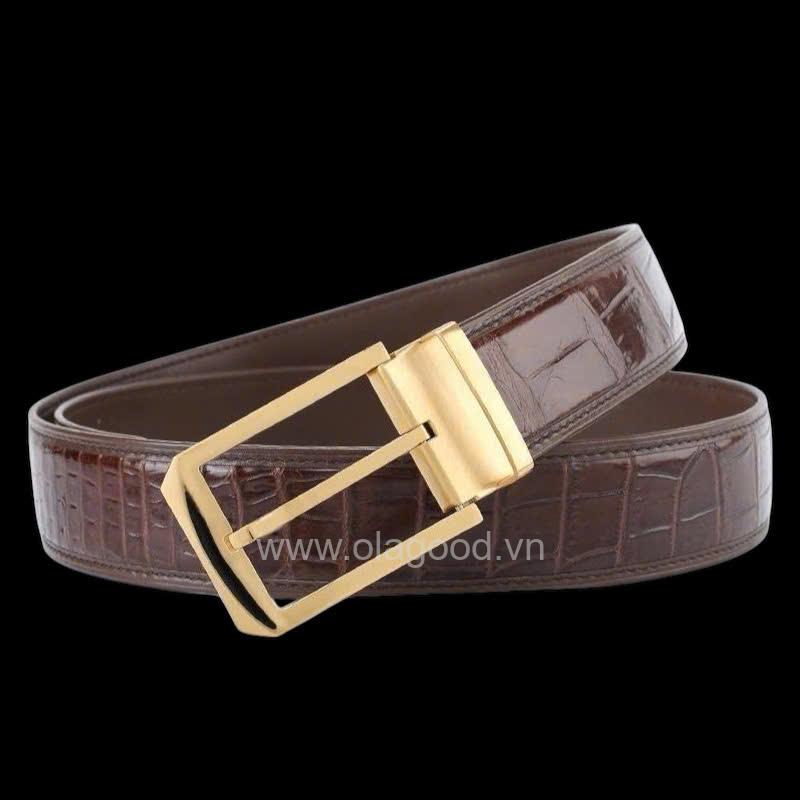 Thắt lưng da cá sấu nam cao cấp sang trọng - TLN014S