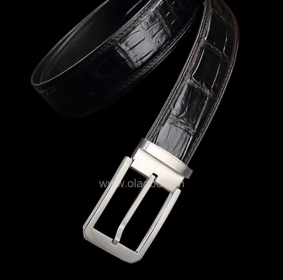 Thắt lưng da cá sấu nam cao cấp sang trọng - TLN014S - Hình ảnh 5