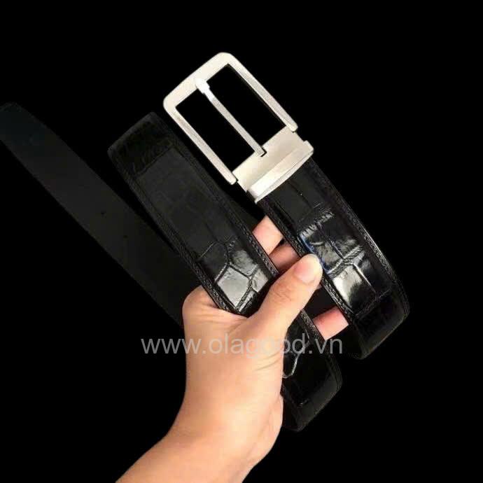Thắt lưng da cá sấu nam cao cấp sang trọng - TLN014S - Hình ảnh 6