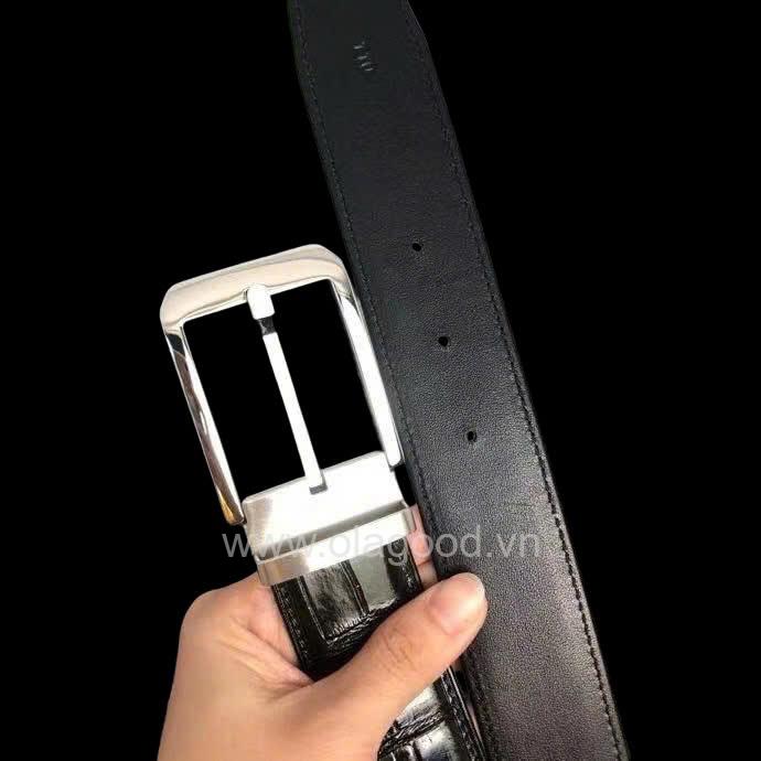 Thắt lưng da cá sấu nam cao cấp sang trọng - TLN014S - Hình ảnh 9